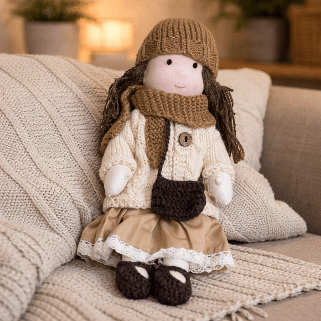 Handmade Waldorf-Inspired Soft Doll for Imaginative Play