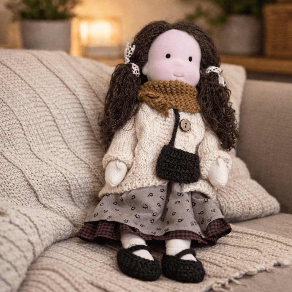 Handmade Waldorf-Inspired Soft Doll for Imaginative Play