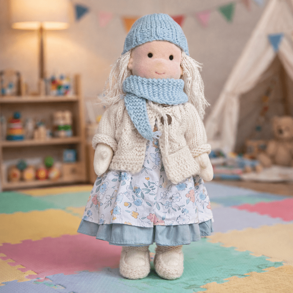 Handmade Waldorf-Inspired Soft Doll for Imaginative Play