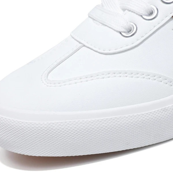 Men's Matte Finish Casual Sneakers in Black or White