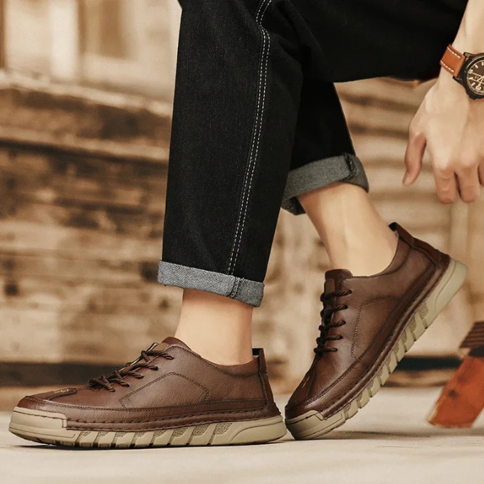 Men's Smart Casual Shoes with Cushioned Non-Slip Sole