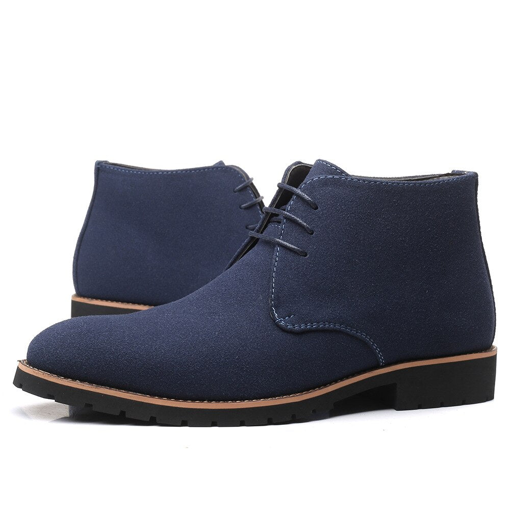Men's Casual Lace-Up Ankle Boots for Everyday Comfort