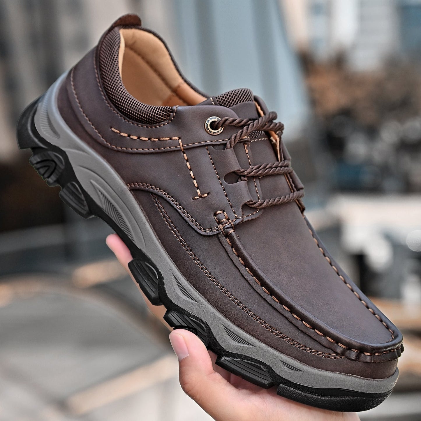 Men's Orthopedic Casual Loafers with Arch Support and Slip Resistance