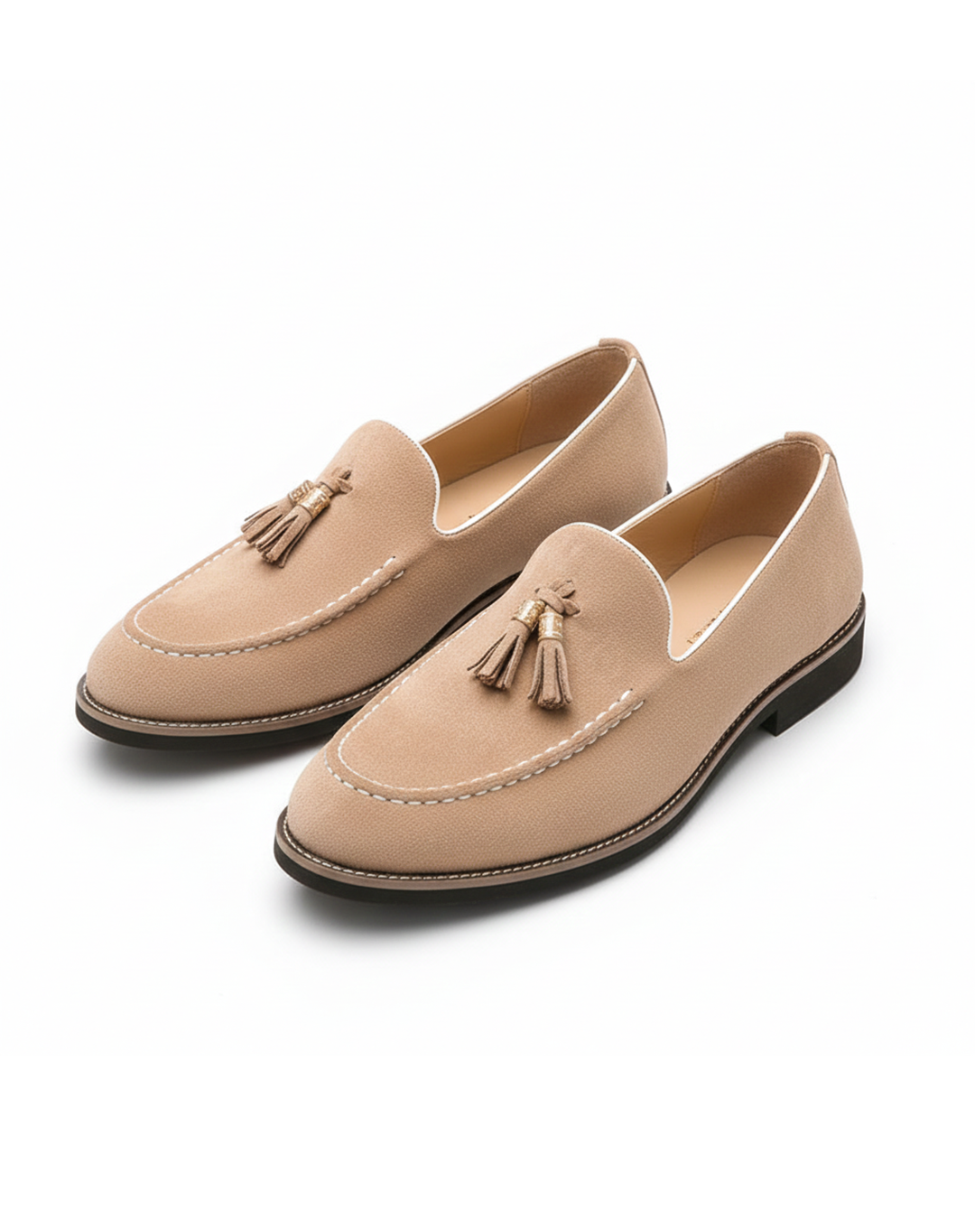 Men's Luxurious Velvet Tassel Loafers with Anti-Slip Sole