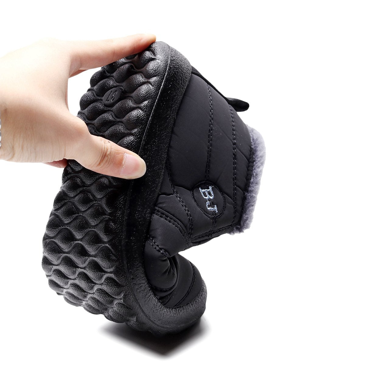 Men's Waterproof Insulated Snow Boots with Plush Lining