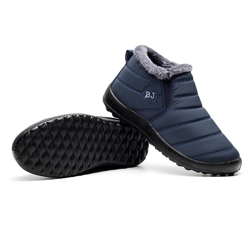 Men's Waterproof Insulated Snow Boots with Plush Lining