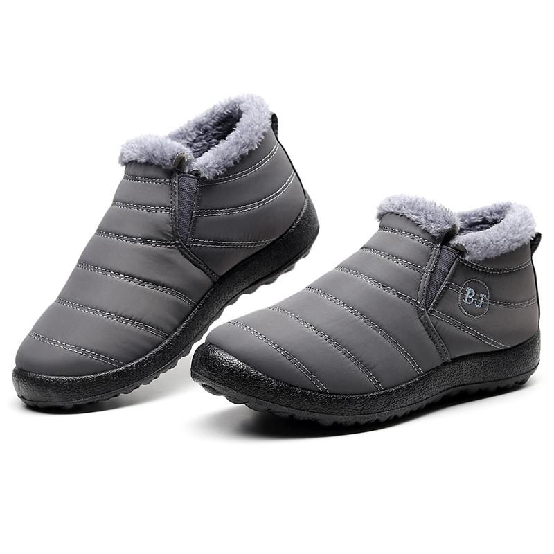 Men's Waterproof Insulated Snow Boots with Plush Lining