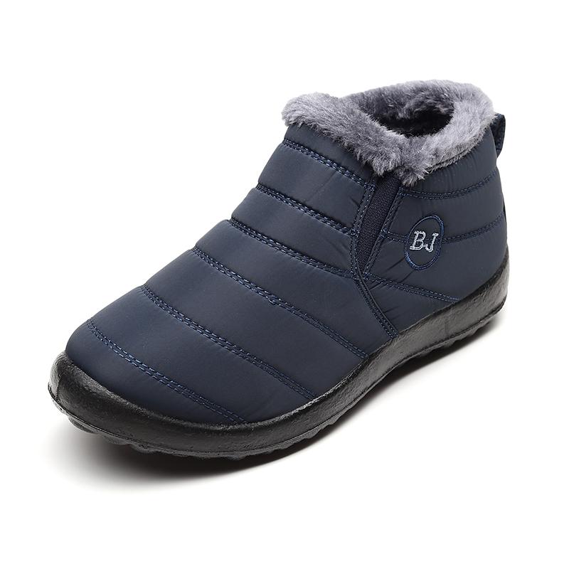 Men's Waterproof Insulated Snow Boots with Plush Lining