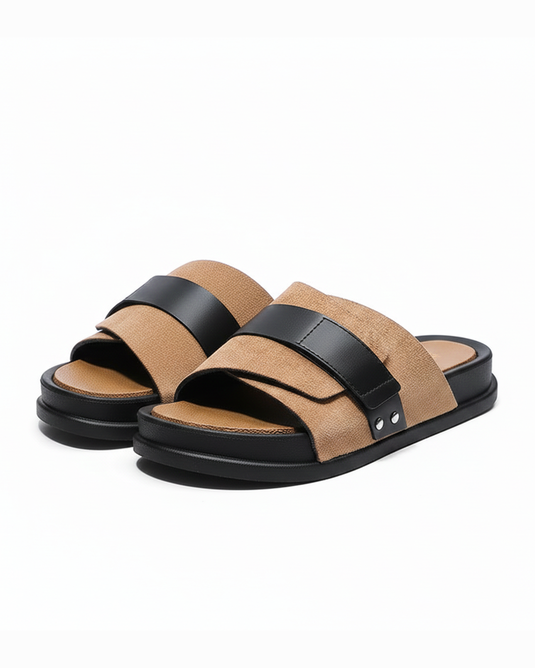Men's Premium Comfort Slide Sandals with Cushioned Footbed