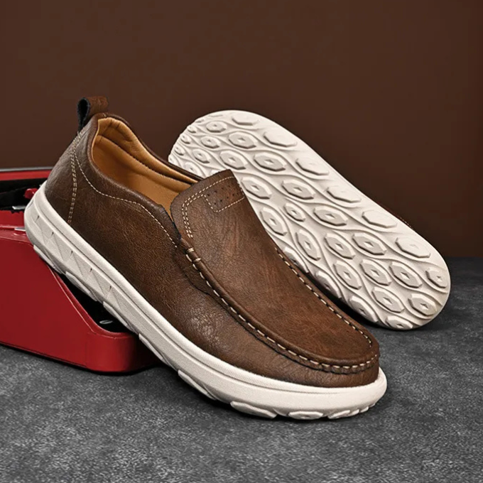 Men's Premium Slip-On Loafers with Cushioned Comfort