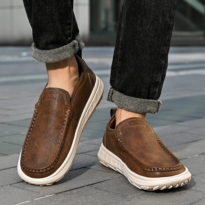 Men's Premium Slip-On Loafers with Cushioned Comfort