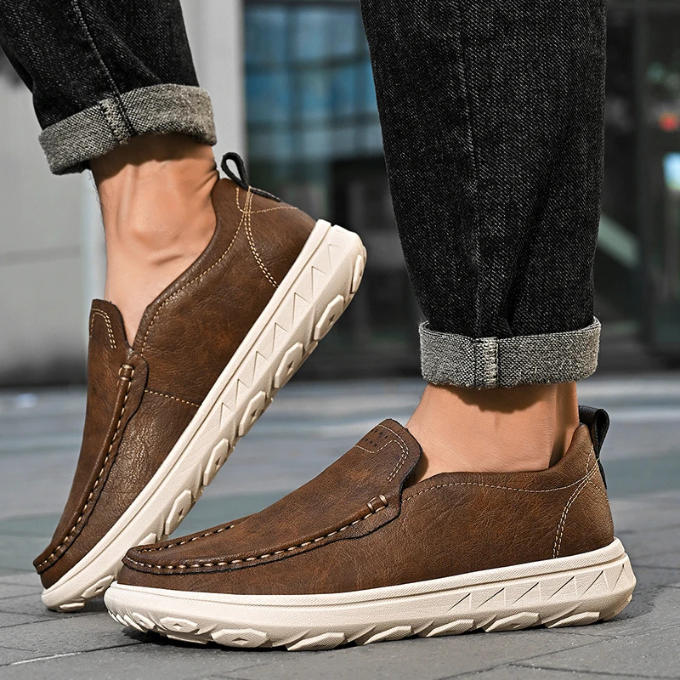 Men's Premium Slip-On Loafers with Cushioned Comfort