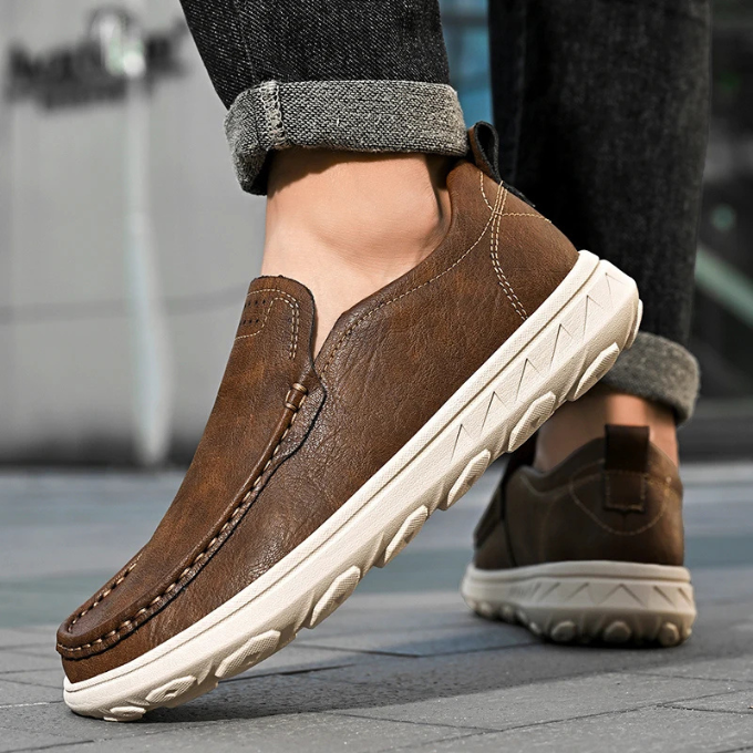 Men's Premium Slip-On Loafers with Cushioned Comfort