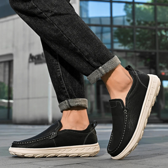 Men's Premium Slip-On Loafers with Cushioned Comfort