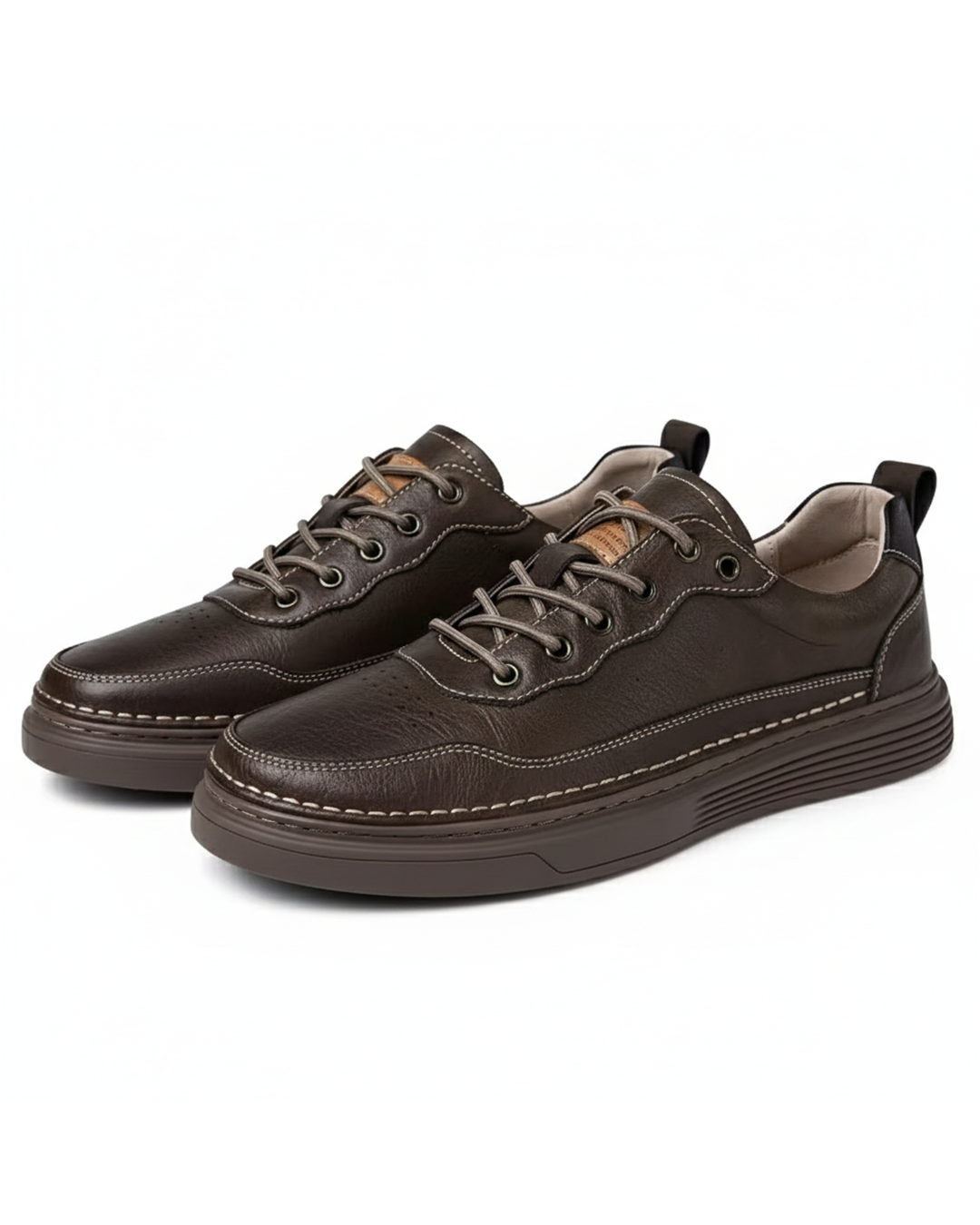 Men's Casual Sneakers with Enhanced Comfort and Traction - Available in Brown, Beige, and Black