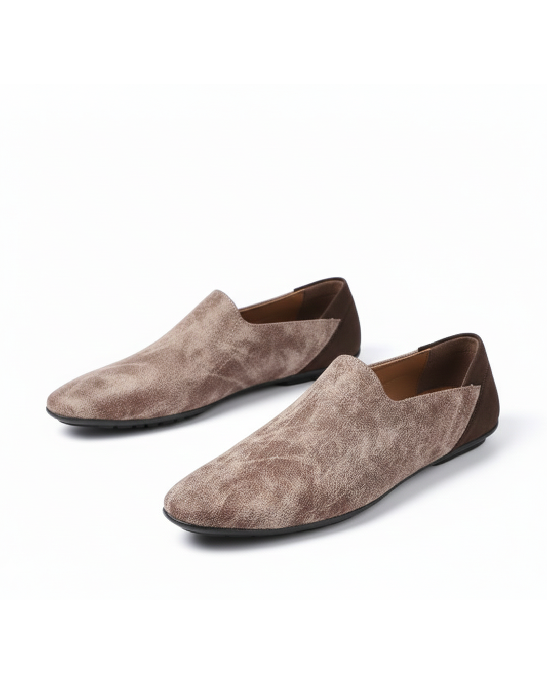 Men's Slip-On Casual Loafers with Soft Microfiber Upper