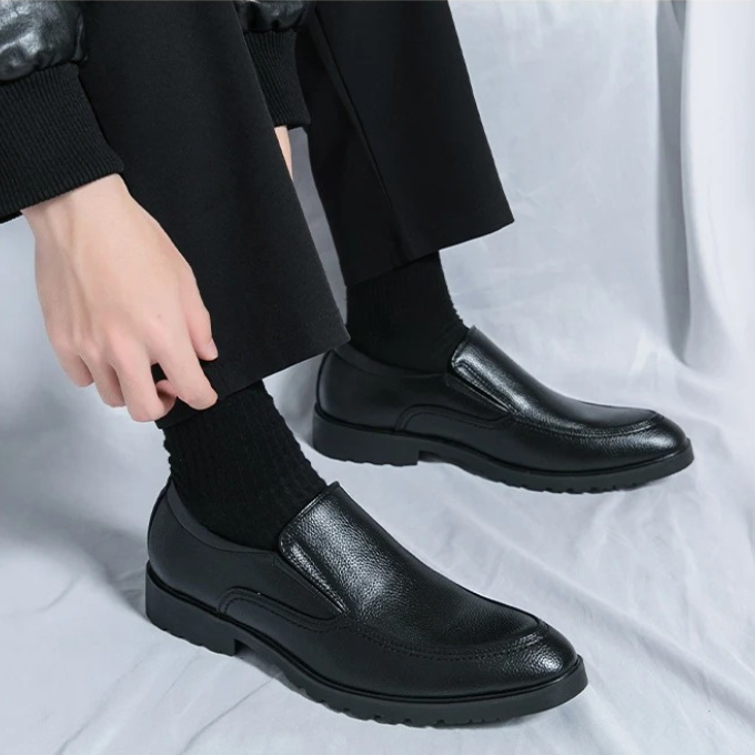 Men's Slip-On Loafers with Cushioned Comfort and Grippy Outsole