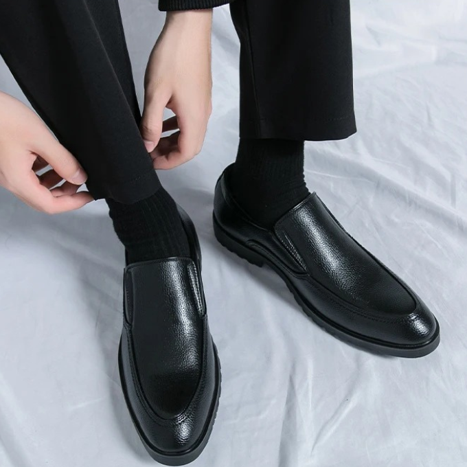 Men's Slip-On Loafers with Cushioned Comfort and Grippy Outsole