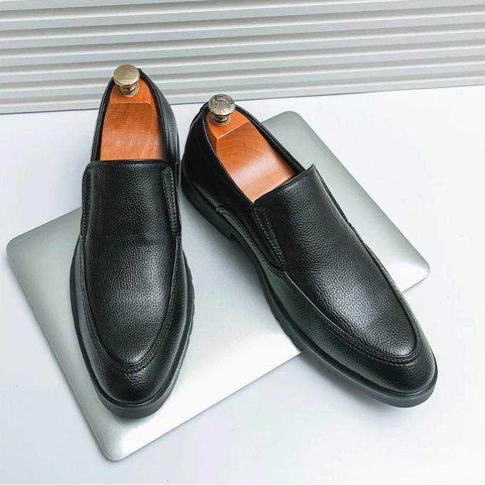 Men's Slip-On Loafers with Cushioned Comfort and Grippy Outsole