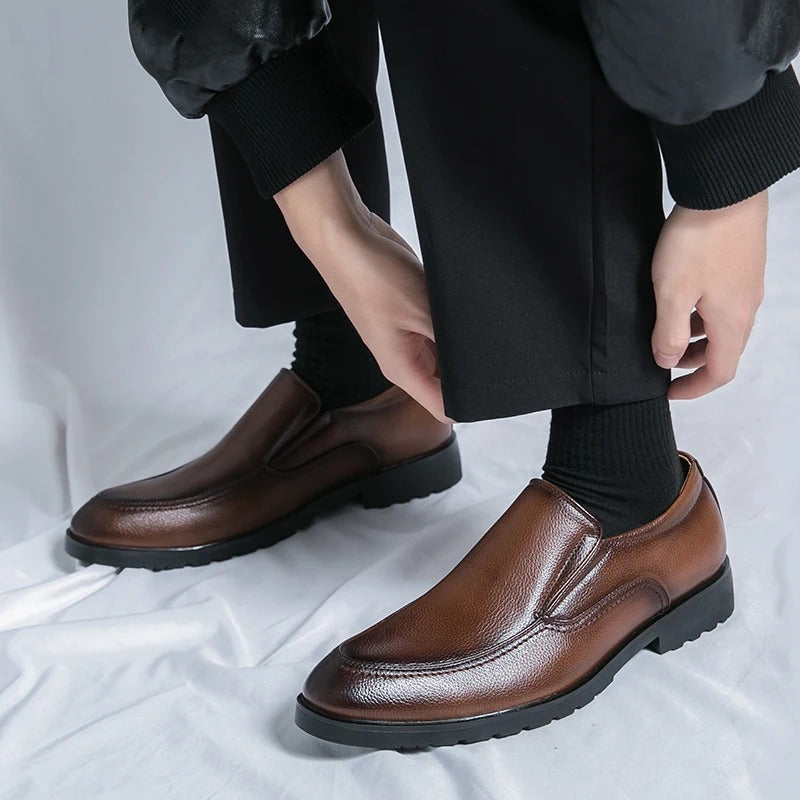 Men's Slip-On Loafers with Cushioned Comfort and Grippy Outsole