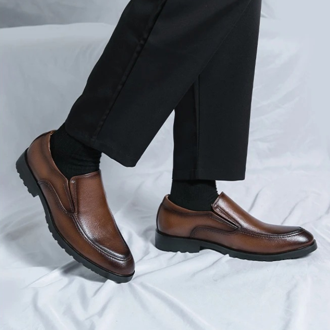 Men's Slip-On Loafers with Cushioned Comfort and Grippy Outsole