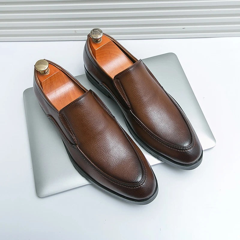 Men's Slip-On Loafers with Cushioned Comfort and Grippy Outsole
