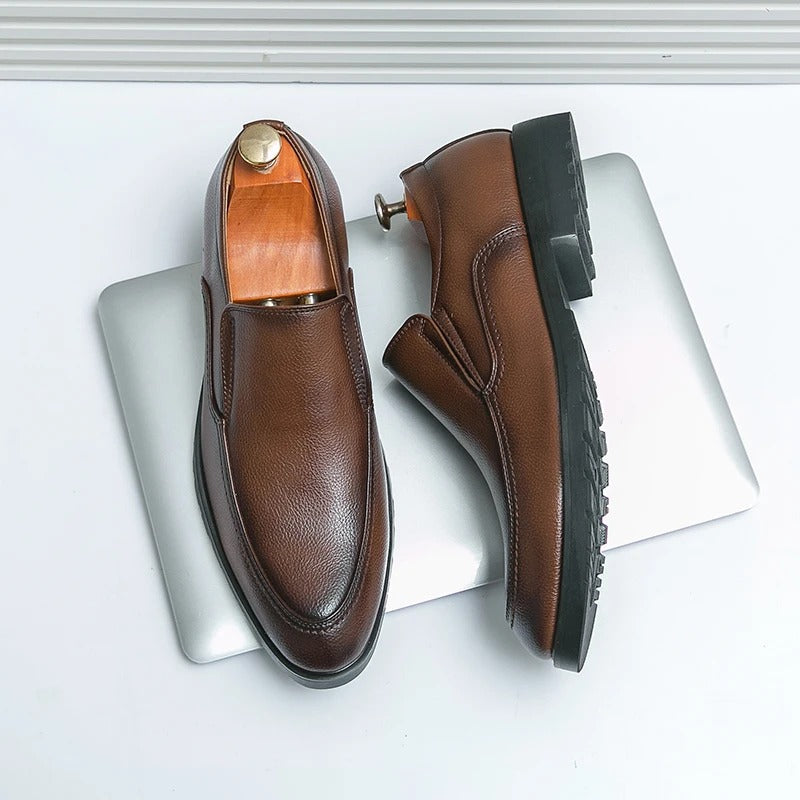 Men's Slip-On Loafers with Cushioned Comfort and Grippy Outsole