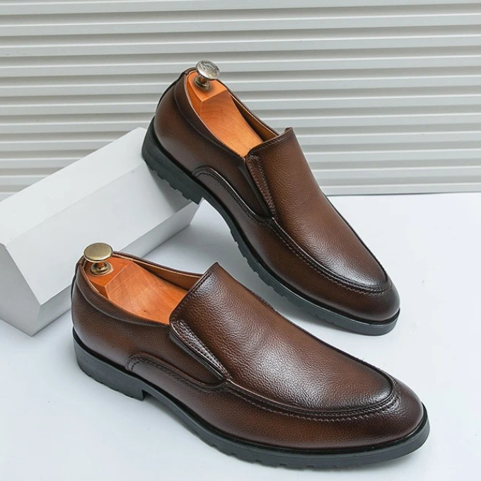 Men's Slip-On Loafers with Cushioned Comfort and Grippy Outsole
