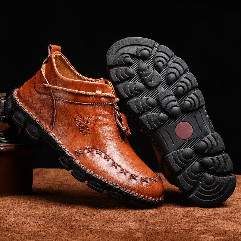 Men's Hand Stitched Casual Ankle Boots