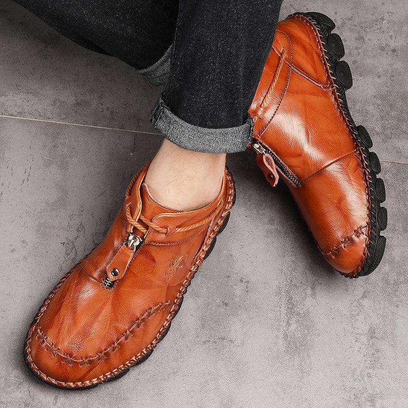 Men's Hand Stitched Casual Ankle Boots