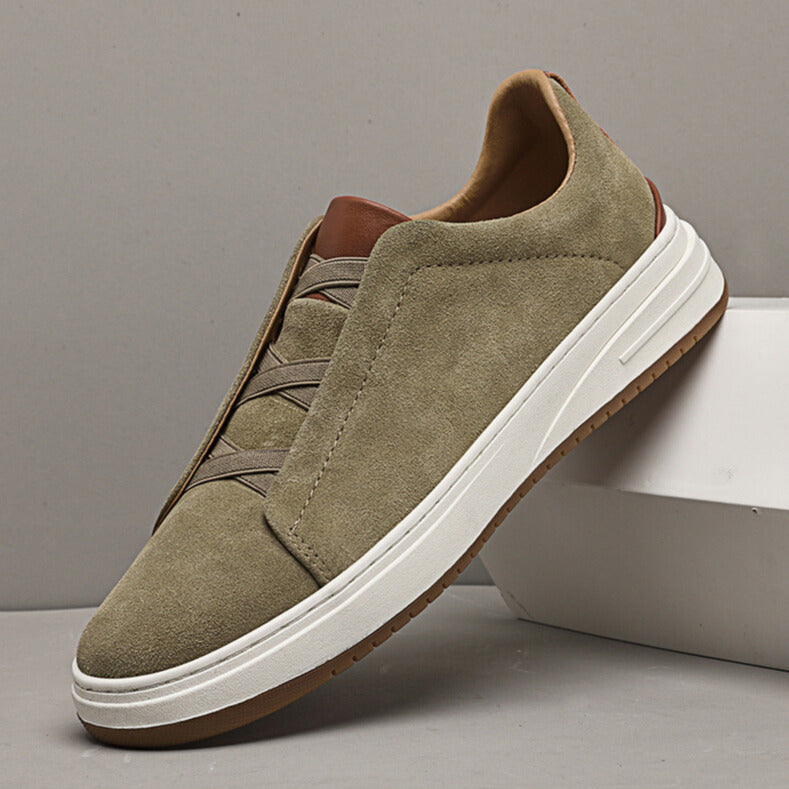 Men's Premium Slip-On Sneakers with Cushioned Insole
