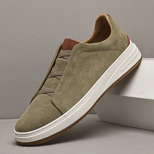Men's Premium Slip-On Sneakers with Cushioned Insole