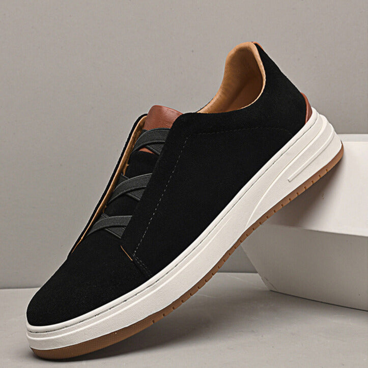 Men's Premium Slip-On Sneakers with Cushioned Insole