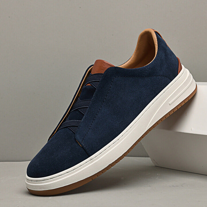 Men's Premium Slip-On Sneakers with Cushioned Insole