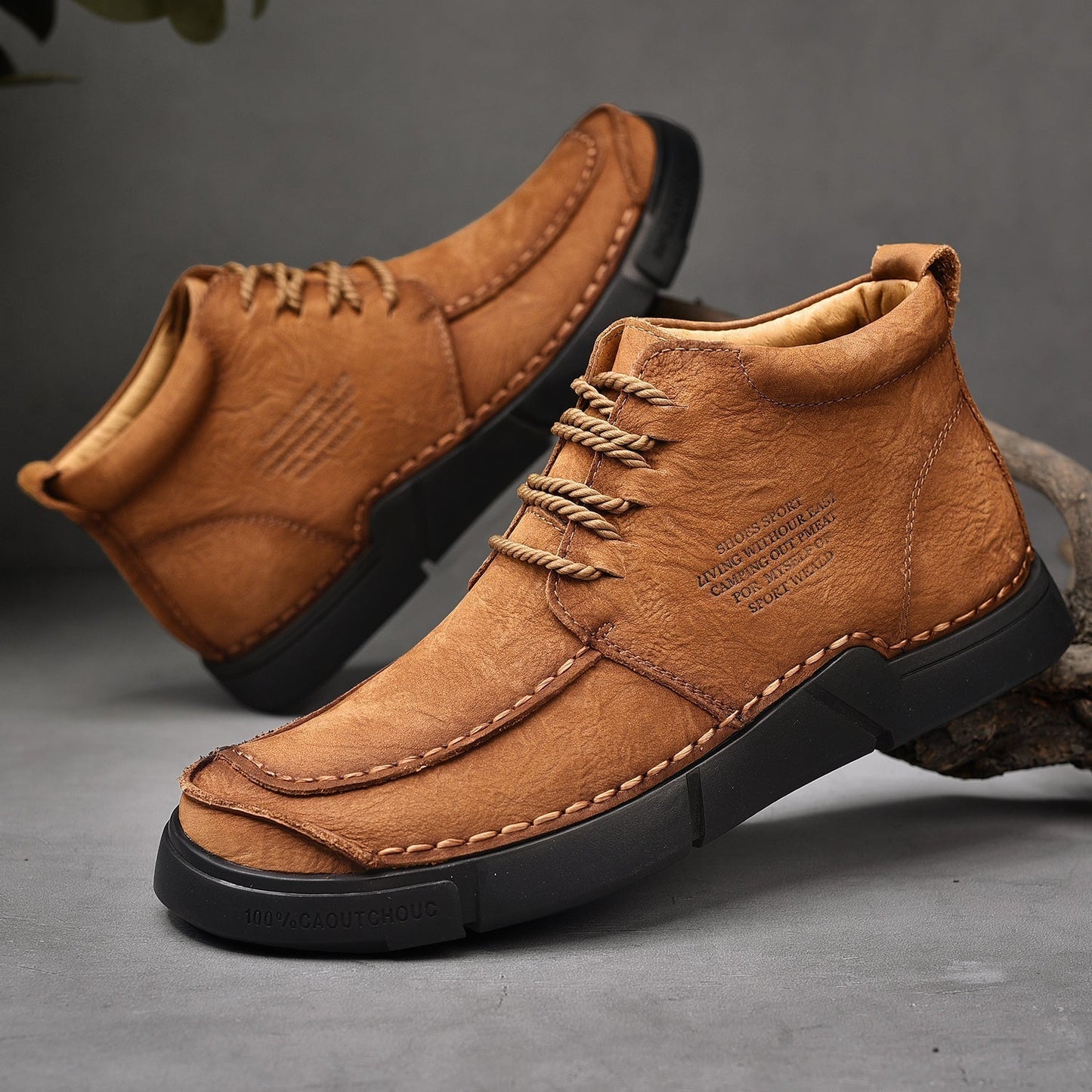Men's Orthopedic High-Top Winter Boots for Comfort and Support