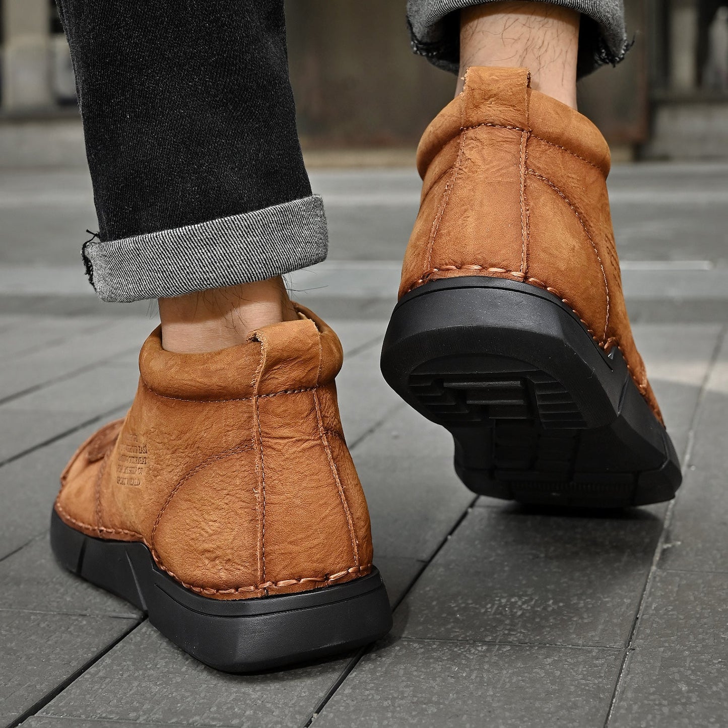 Men's Orthopedic High-Top Winter Boots for Comfort and Support