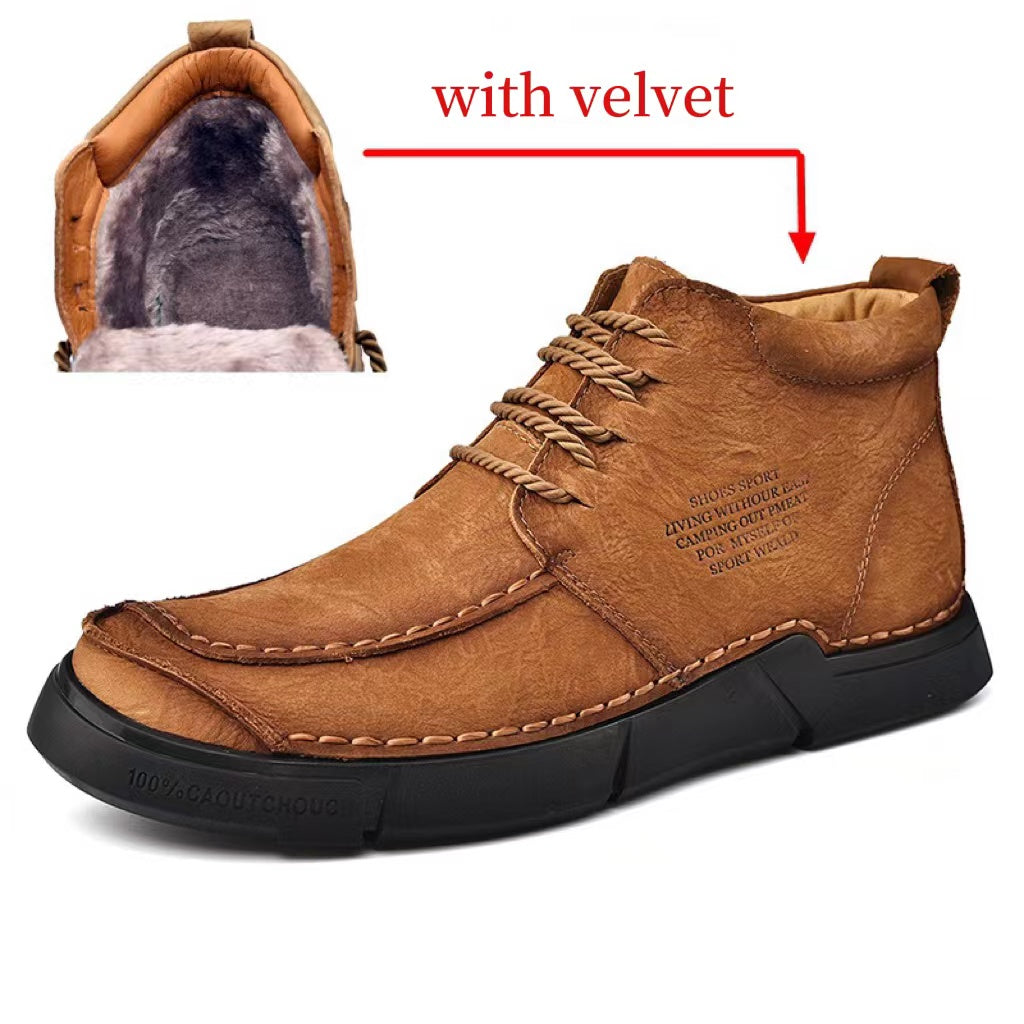 Men's Orthopedic High-Top Winter Boots for Comfort and Support