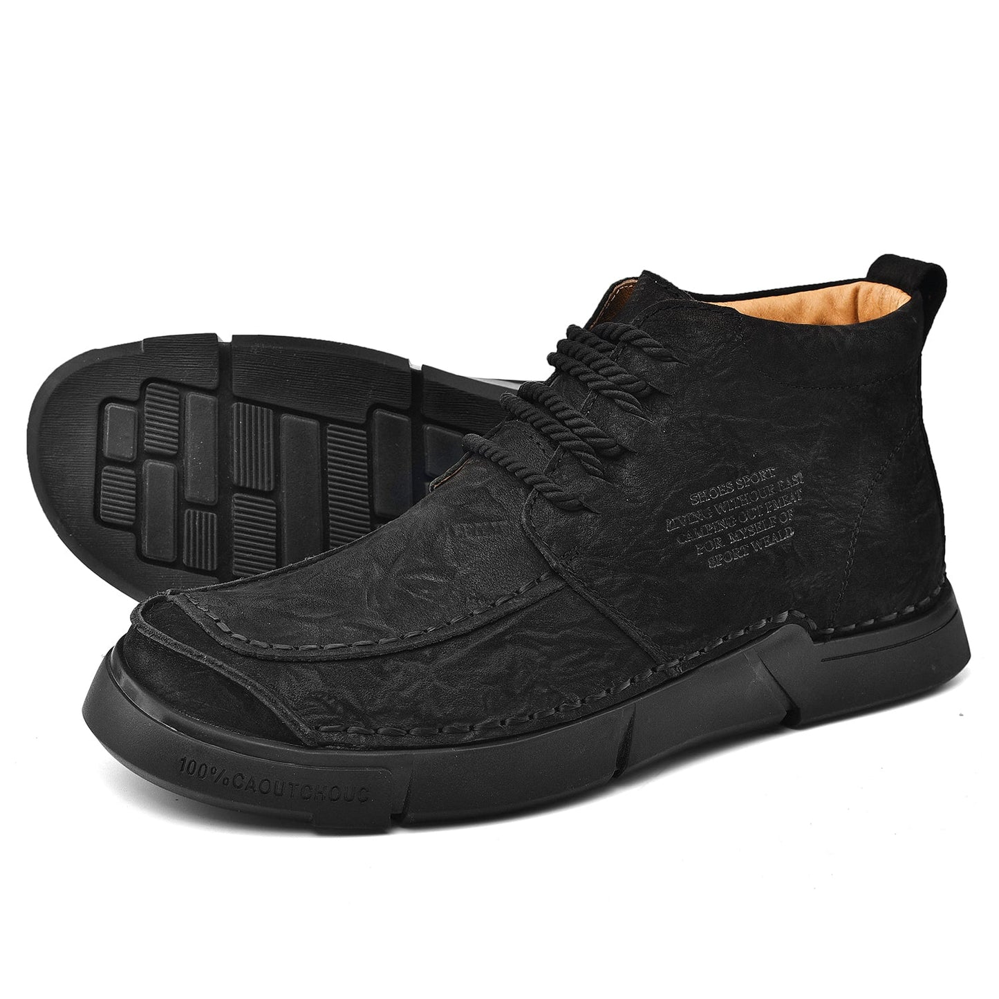 Men's Orthopedic High-Top Winter Boots for Comfort and Support