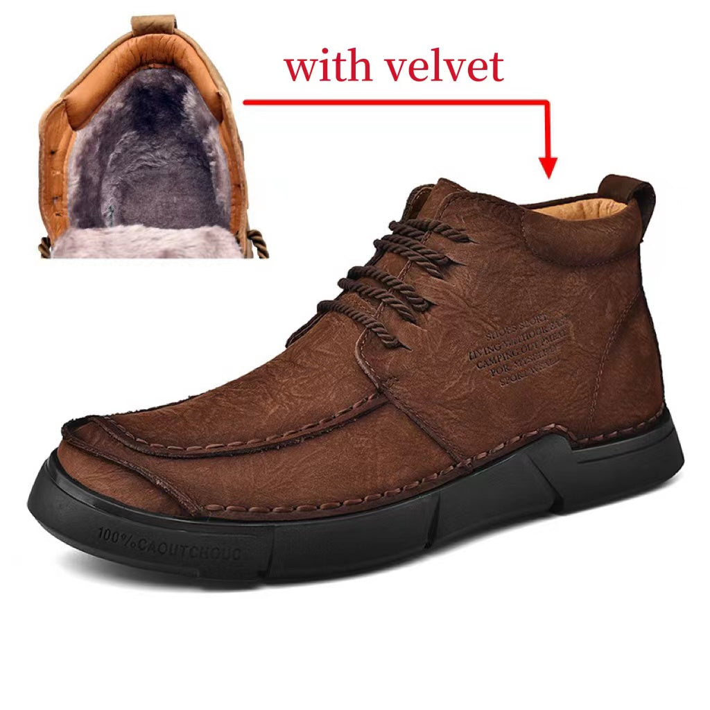 Men's Orthopedic High-Top Winter Boots for Comfort and Support