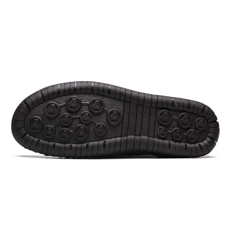 Men's Hand-Stitched Casual Shoes with Soft Rubber Sole