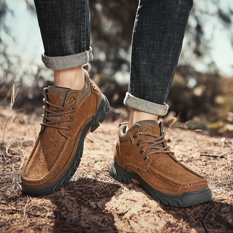 Men's Casual Short Boots for Outdoor Comfort and Support
