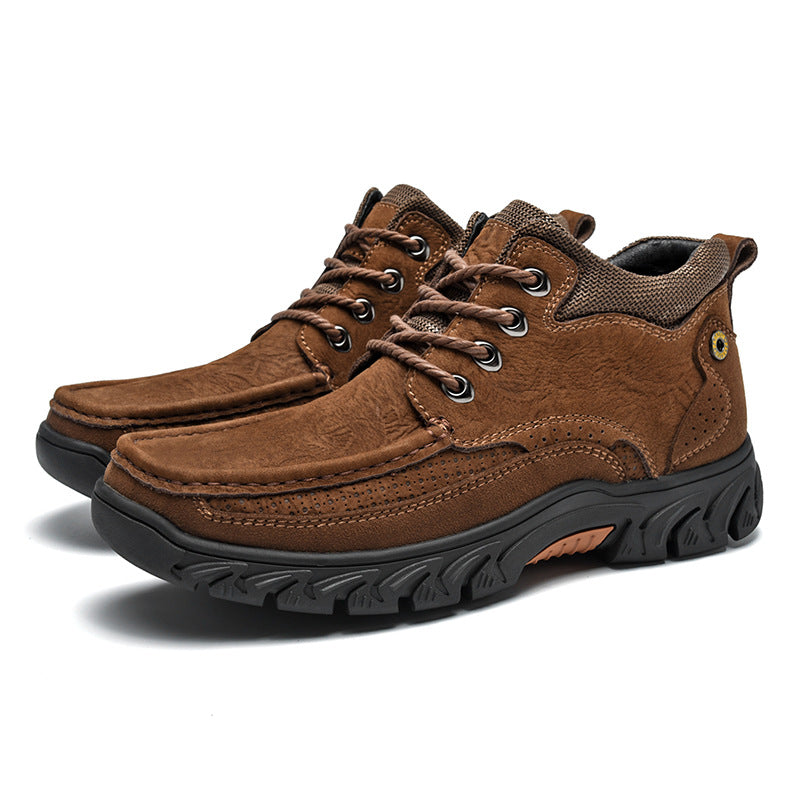 Men's Casual Short Boots for Outdoor Comfort and Support