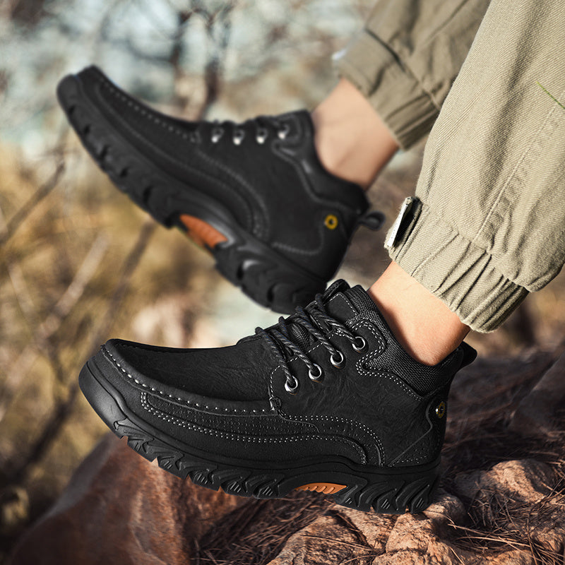 Men's Casual Short Boots for Outdoor Comfort and Support