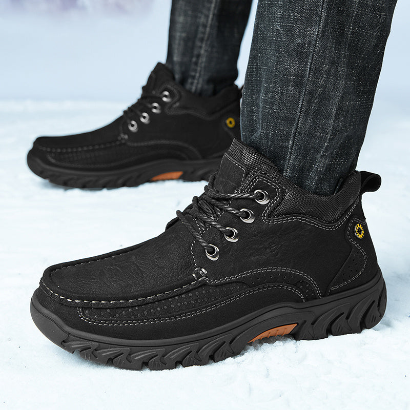 Men's Casual Short Boots for Outdoor Comfort and Support