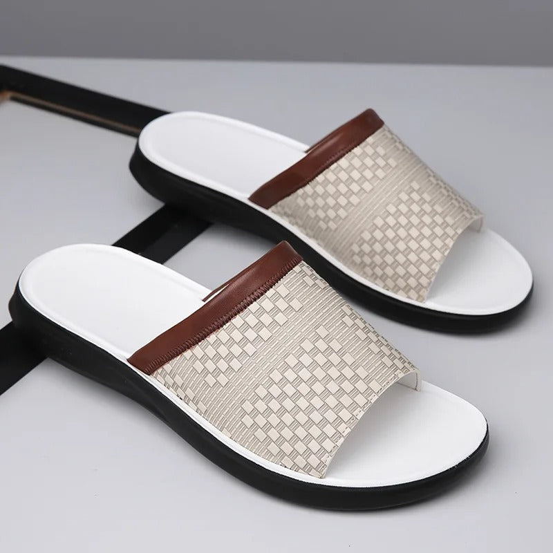 Men's Slip-On Comfort Sandals with Cushioned Sole