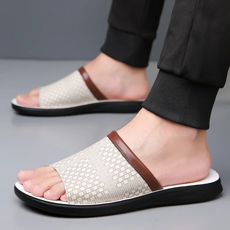Men's Slip-On Comfort Sandals with Cushioned Sole