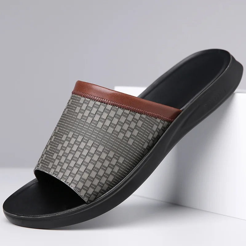 Men's Slip-On Comfort Sandals with Cushioned Sole
