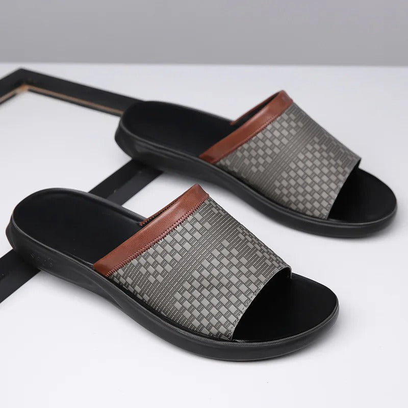 Men's Slip-On Comfort Sandals with Cushioned Sole