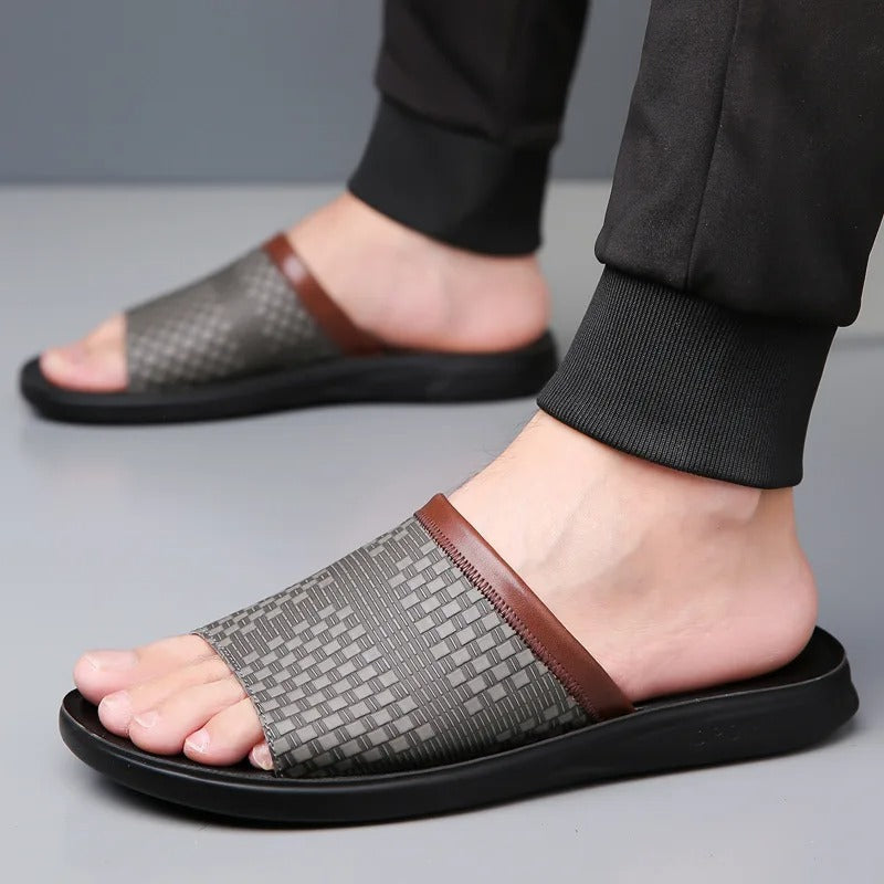 Men's Slip-On Comfort Sandals with Cushioned Sole