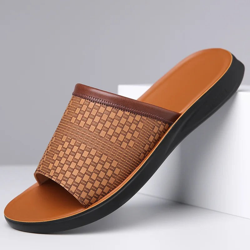 Men's Slip-On Comfort Sandals with Cushioned Sole